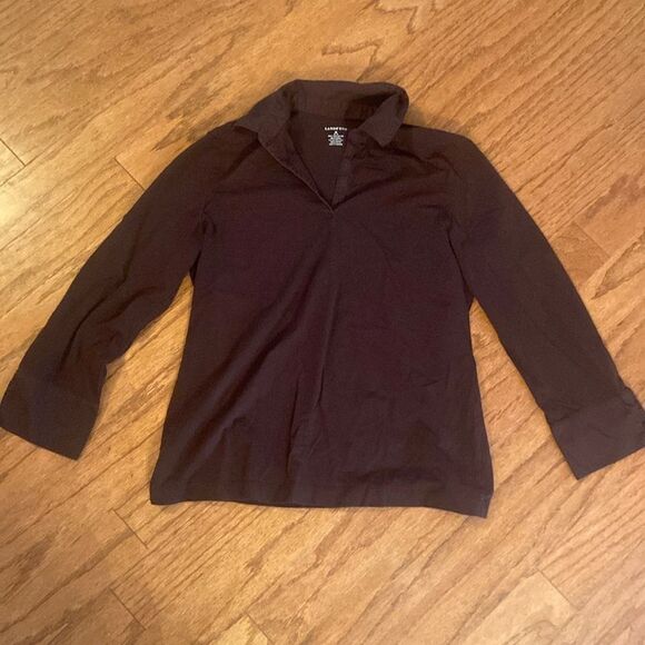 Lands’ End size medium women’s shirt, stretchy, 92% cotton, 8% spandex - Picture 1 of 8